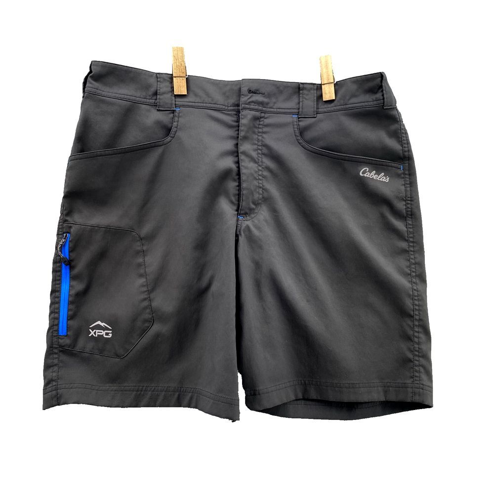 Cabelas SPG Shorts Men's Large Black Tech Performance Outdoor‎ Workwear Gorpcore